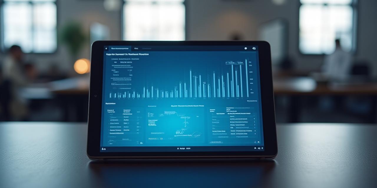 A sophisticated dashboard showing industrial efficiency metrics
